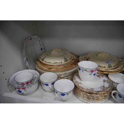 139 - Large quantity of assorted tea and dinnerwares to include a Woods & Sons Art Deco part dinner se... 