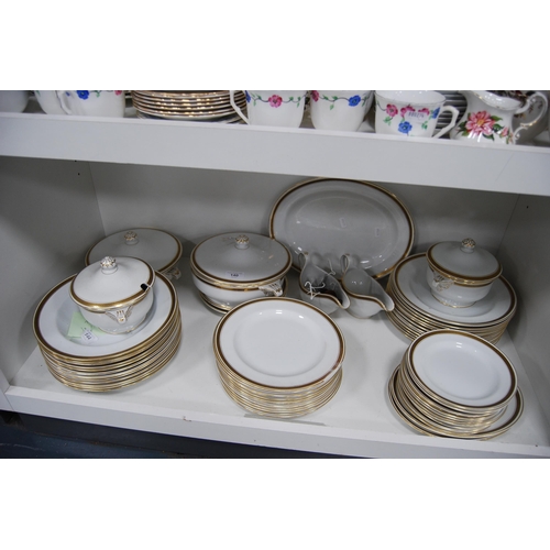 140 - Minton 'Grecian Key' part dinner set.