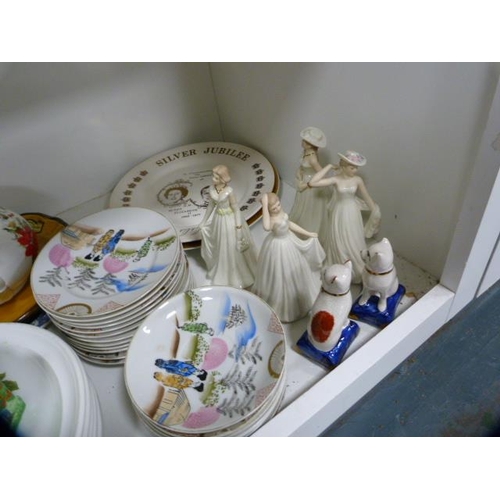 151 - Teawares to include a Japanese eggshell tea set, Mackinlay's Whisky jug, commemorative plates, moder... 