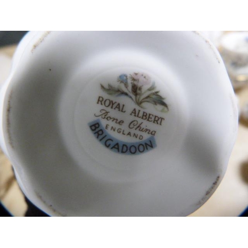 160 - Royal Albert 'Brigadoon' pattern part tea and coffee set.