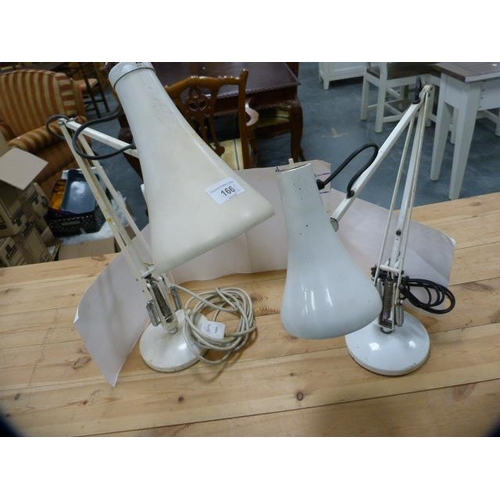 166 - Two vintage angle poise desk lamps.  (2)