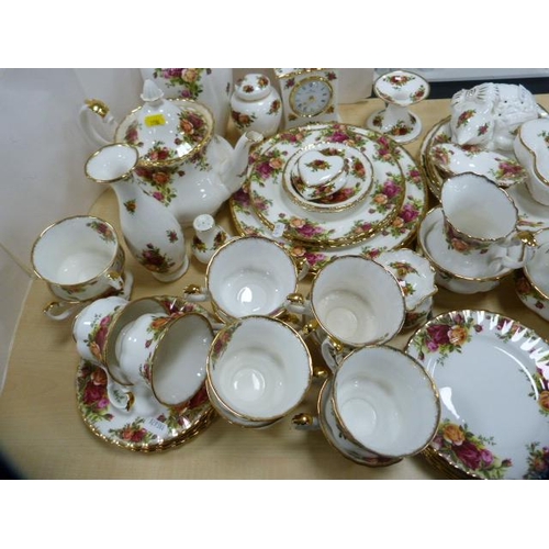 170 - Large collection of Royal Albert 'Old Country Roses' pattern ceramics to include a tea set, dinnerwa... 