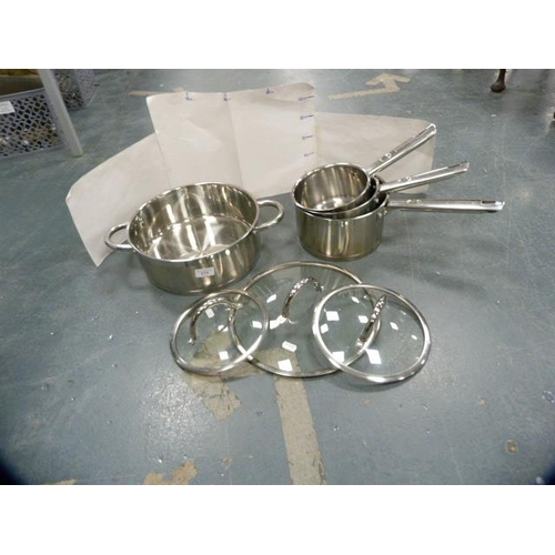 177 - Group of Pro Cook saucepans.  (4)