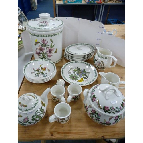 196 - Collection of Portmeirion 'Botanic Garden' wares to include a large jar and cover, dishes, plates, t... 