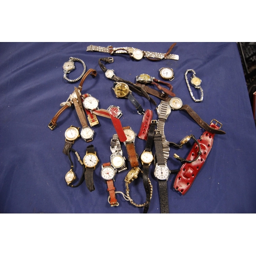 222 - Large collection of ladies' wristwatches to include manual wind and vintage examples, rolled gold st... 