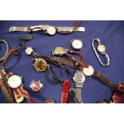 222 - Large collection of ladies' wristwatches to include manual wind and vintage examples, rolled gold st... 