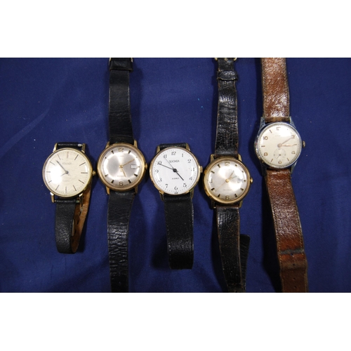 228 - Collection of gents' manual wind wristwatches to include Sekonda, Bucherer, Empress, Medana, Salem, ... 