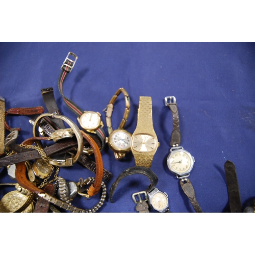 234 - Large quantity of manual wind and quartz ladies wristwatches to include rolled gold examples.