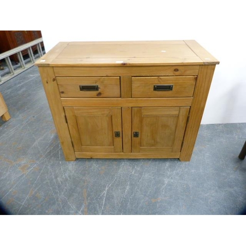 289 - Contemporary pine cupboard chest.