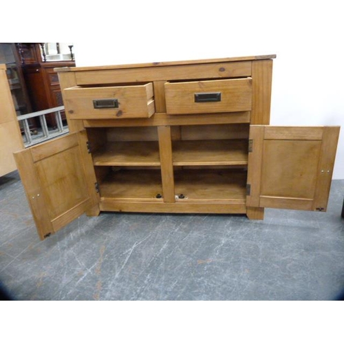 289 - Contemporary pine cupboard chest.