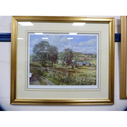 31 - After James McIntosh Patrick'Balshando Farm' and 'Sidlaw Vista from Muirhead'Prints, and another pen... 