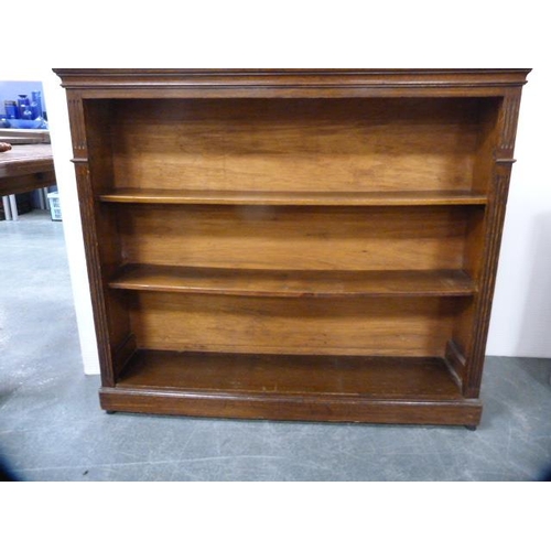 311 - Oak open bookcase.