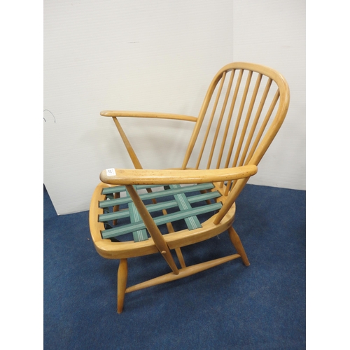 337 - Pair of retro beech Ercol armchairs.  (2)