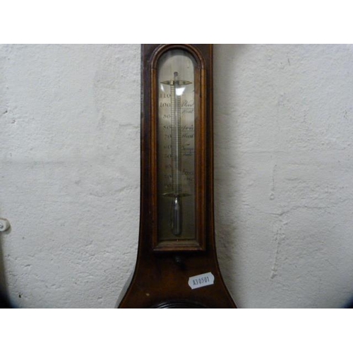 52 - 19th century wheel barometer.