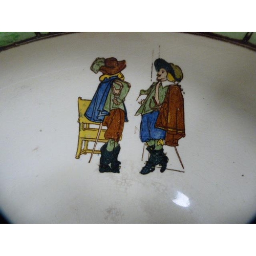 60 - Royal Doulton 'Three Musketeers' pattern toilet bowl.