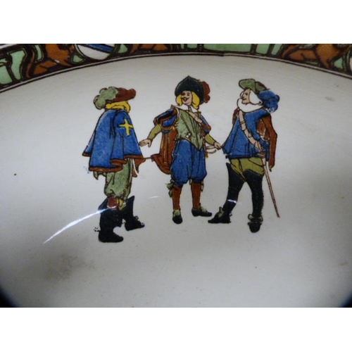 60 - Royal Doulton 'Three Musketeers' pattern toilet bowl.