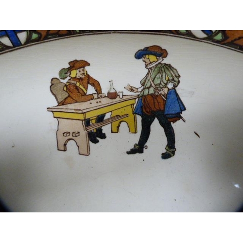 60 - Royal Doulton 'Three Musketeers' pattern toilet bowl.