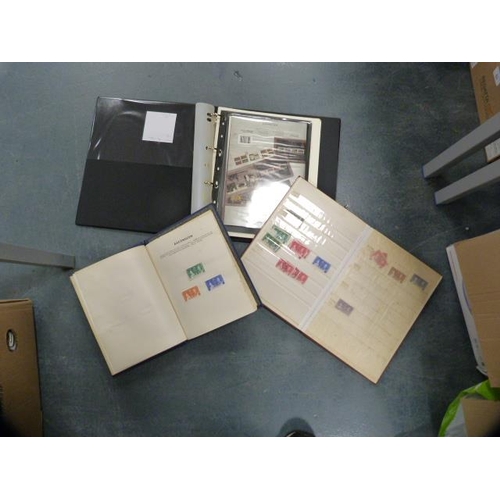 77 - Three cartons containing a large quantity of stamp albums, loose stamps etc.