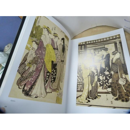 8 - Book on Japanese prints containing colour plates of woodblock prints.