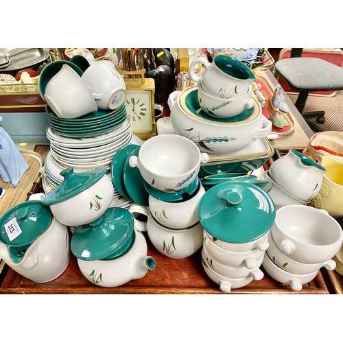 313 - Large quantity of Denby 'Greenwheat' dinnerware