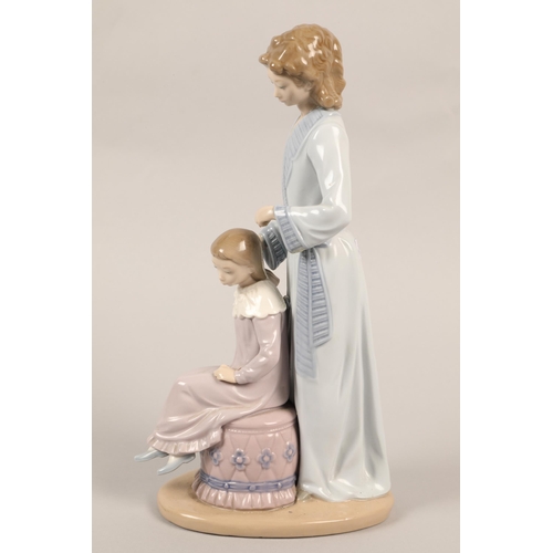 4 - Nao Figurine of Mother and child, Nao figure of ballerina (2)