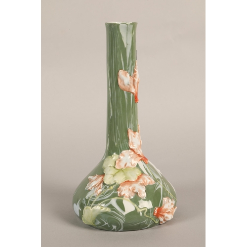 43 - Ceramic Art Nouveau style vase 25 cm high