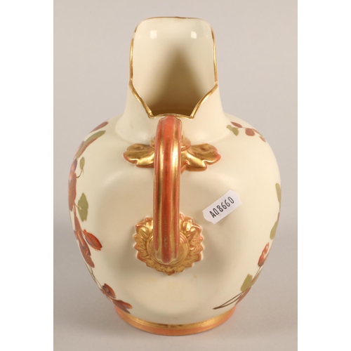 6 - Royal Worcester Blush ware jug, 20 cm high