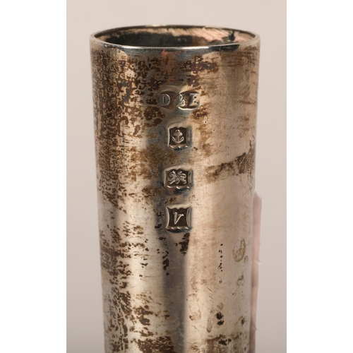 184 - Silver posy vase,  Birmingham 1920, 15 cm high