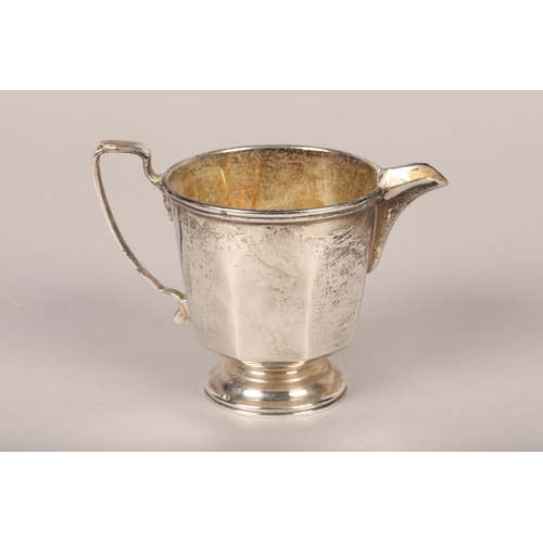 194 - Silver sugar bowl and cream,  Birmingham 1934(2)