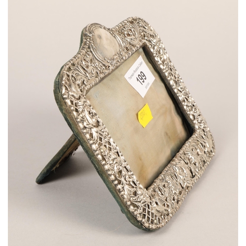 199 - Silver picture frame, Chester 1900