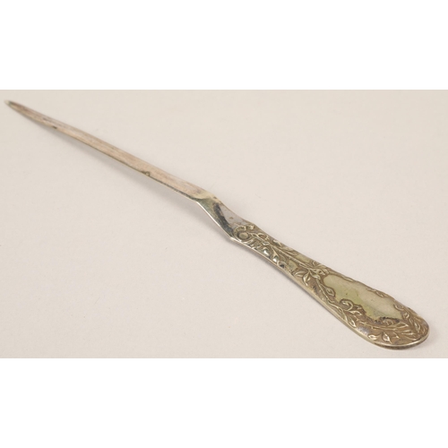 203 - Silver plated letter opener