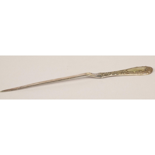 203 - Silver plated letter opener