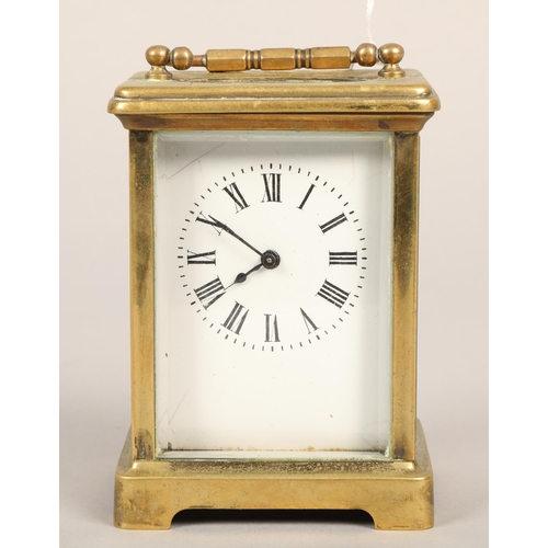 208 - French brass carriage clock