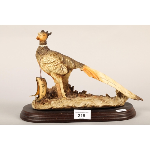 218 - Saxony Pheasant, 27 cm wide