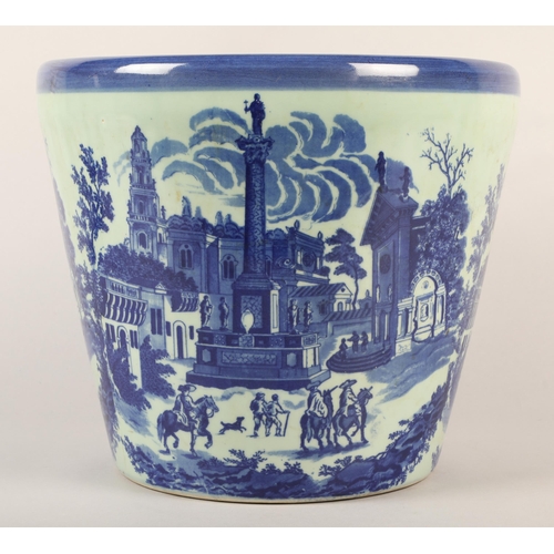 265 - Large blue and white jardiniere