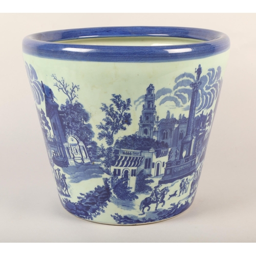 265 - Large blue and white jardiniere