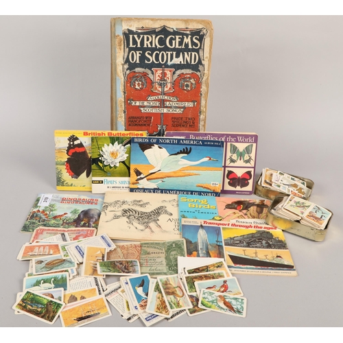 319 - Cigarette cards, Scottish music lyrics, etc