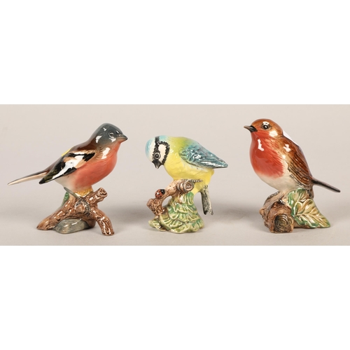 332 - Three Beswick figures - 'Blue Tit', 'Robin' & 'Chaffinch' (3)