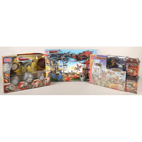 383 - Boxed Mega Bloks 'Dragons: Metal Ages' toys and other dragon-related toys