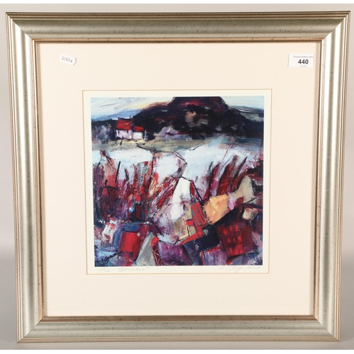 440 - Framed signed print, 'The Bennan' by Eleanor McGowan, 54cm x 54cm (incl. frame)