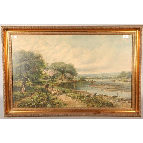 462 - Andrew Melrose, 'On the Upper Potomac' print, 54cm x 89cm, 68cm x 103cm (incl. frame)