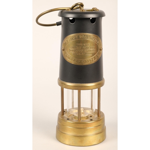 242 - British coal mining lamp, Aberaman Colliery, serial no. 296885