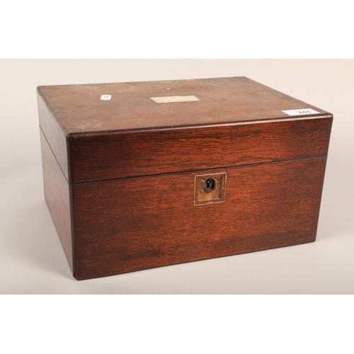 245 - Dressing set in mahogany box