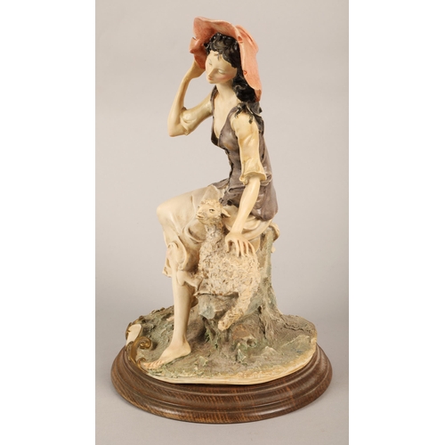 251 - Two Capodimonte-style figures, a gentleman and lady 