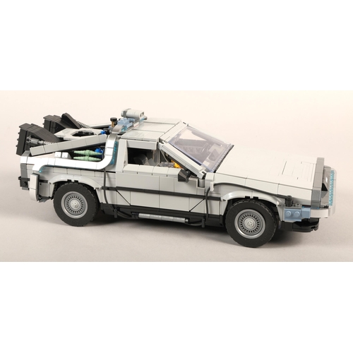 255 - Boxed Lego model of a DeLorean