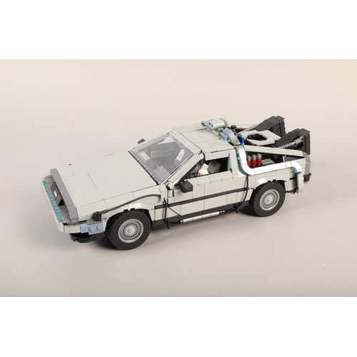 255 - Boxed Lego model of a DeLorean