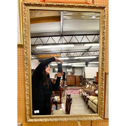 488 - Gilt framed lounge mirror, 97cm x 67cm