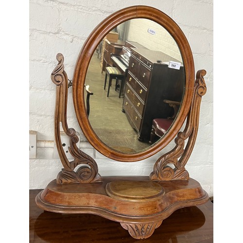 592 - Victorian dressing mirror