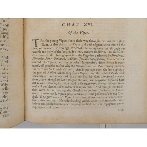103 - BROWN (SIR) THOMAS.  Pseudodoxia Epidemica or Enquiries into Very Many Received Tenents & Common... 