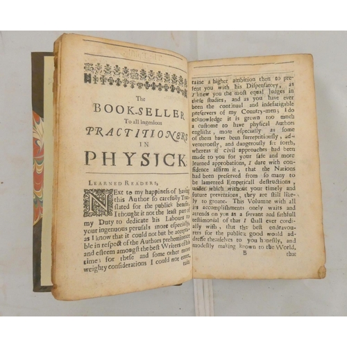 113 - (CULPEPER NICHOLAS).  The Expert Doctors Dispensatory, the Whole Art of Physick Restored t... 